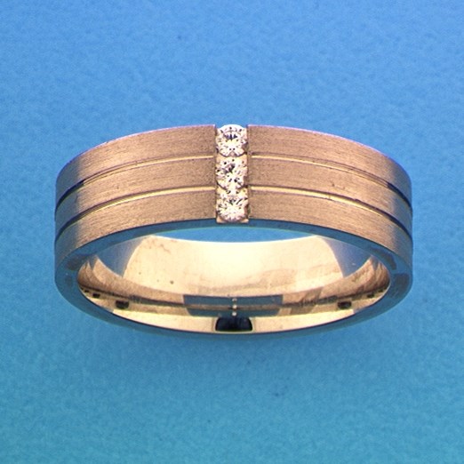 TFT Ring A207 - 6 Mm - Met Cz Zilver Gerhodineerd