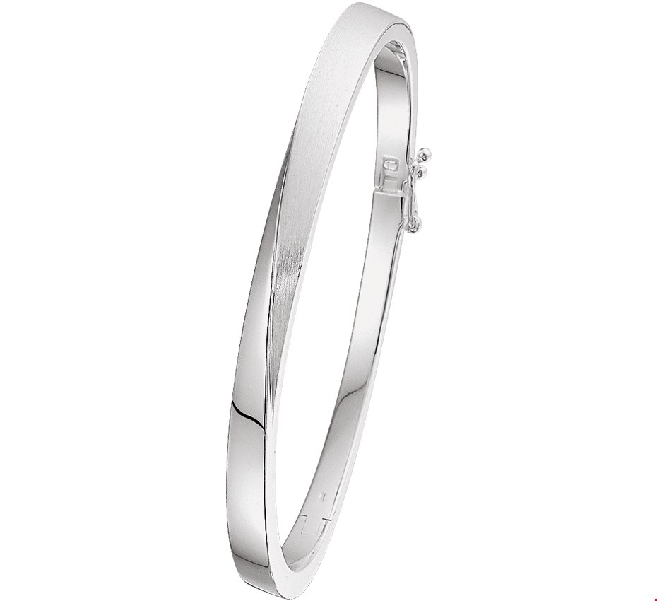 Huiscollectie Bangle Zilver Scharnier Poli/mat 5 X 60 mm