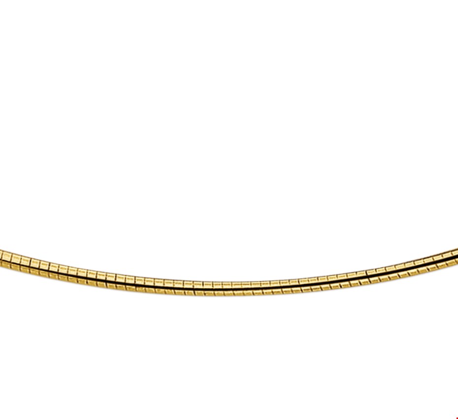 Huiscollectie 4004073X Gouden rond omega collier