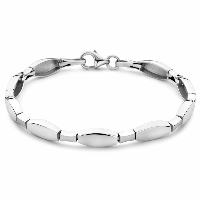 Armband Choker mat-glanzend zilver 5,5 mm 18,5 cm