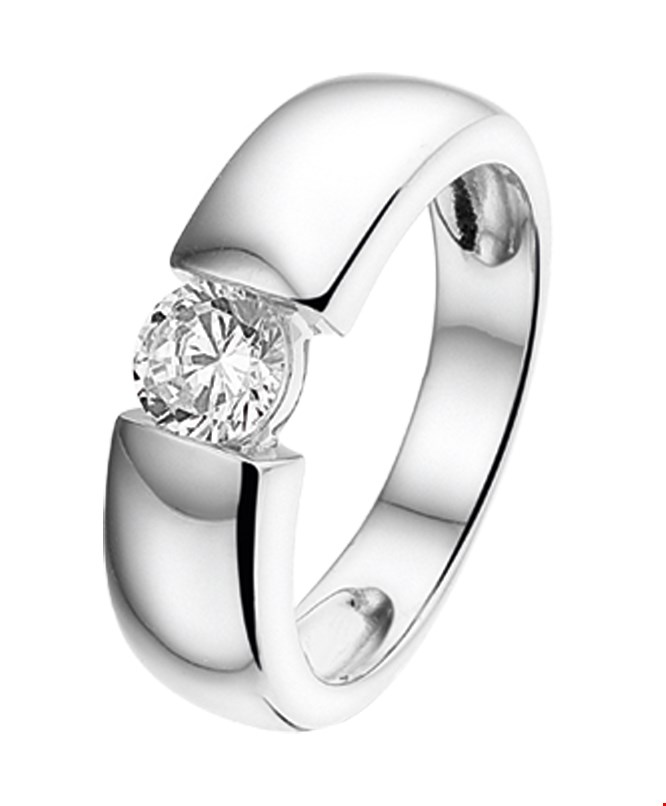 TFT Ring Zirkonia Zilver Gerhodineerd