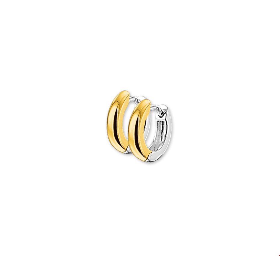 Huiscollectie Klapoorringen Bol Bicolor Goud Glanzend 3.0 mm x 13 mm