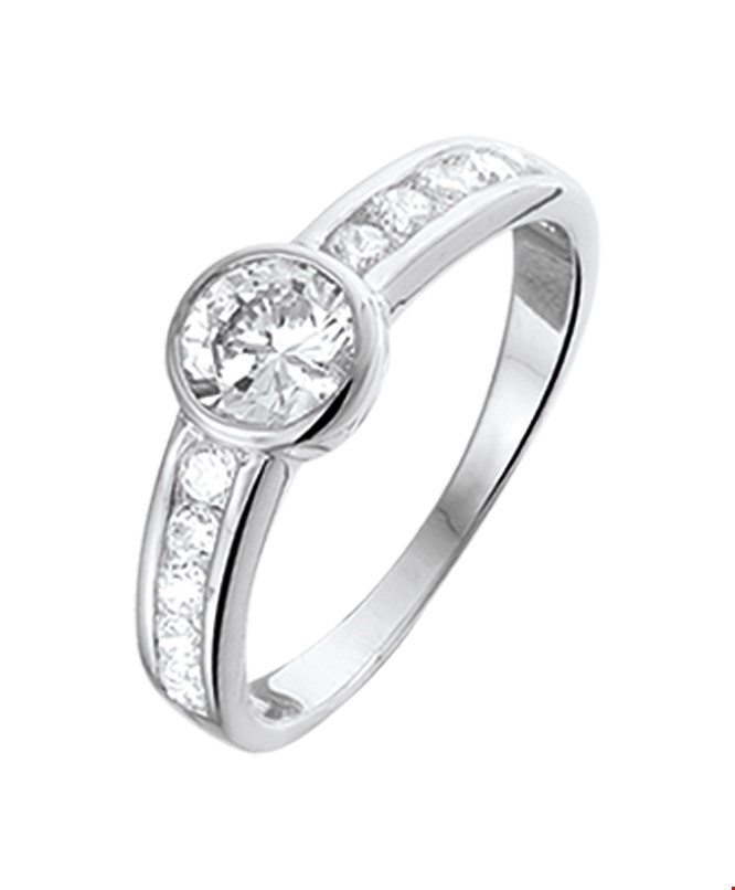 TFT Ring Zirkonia Zilver Gerhodineerd