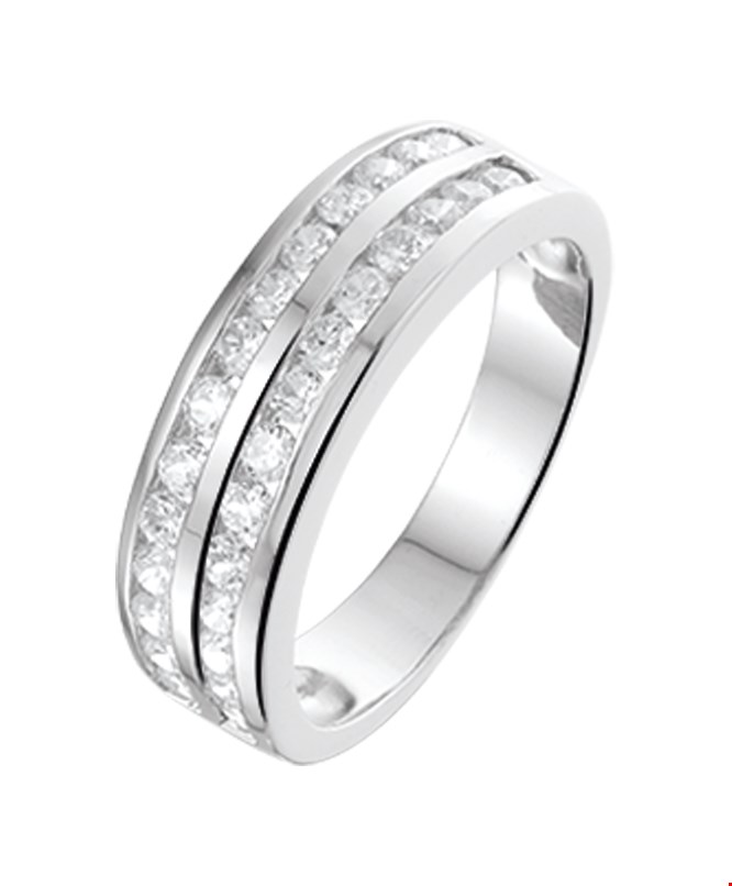 TFT Ring Zirkonia Zilver Gerhodineerd