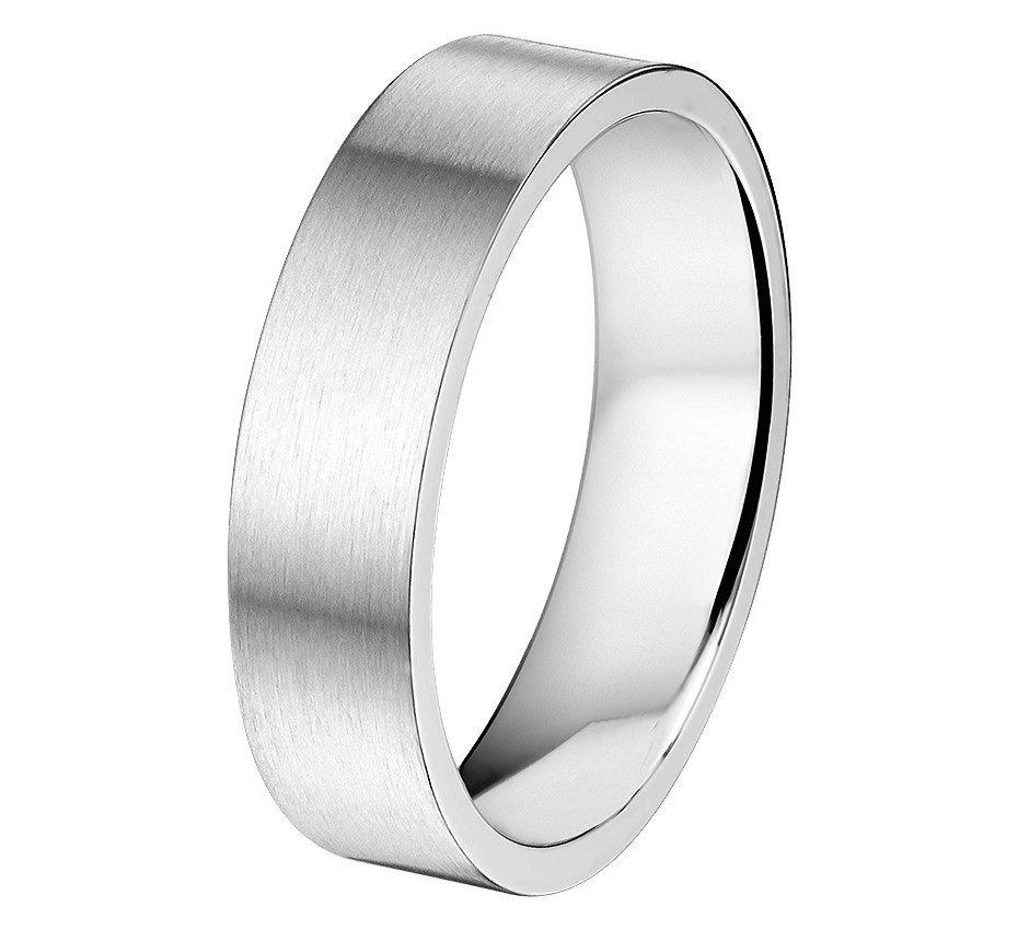 Dash Ring A508 - 6 mm - Zonder Cz - Staal