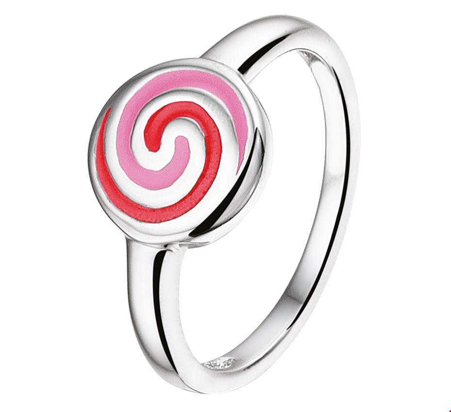 The Kids Jewelry Collection Ring Rondje - Zilver