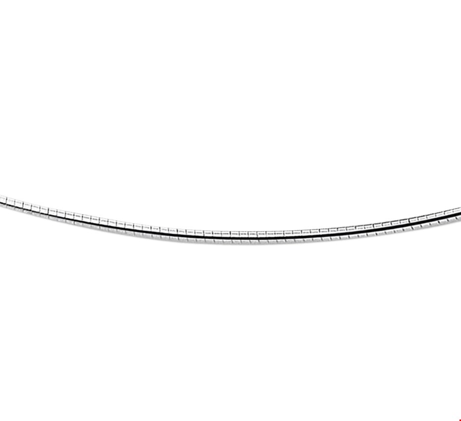 Zilveren Collier omega rond 1 1016376 50 cm