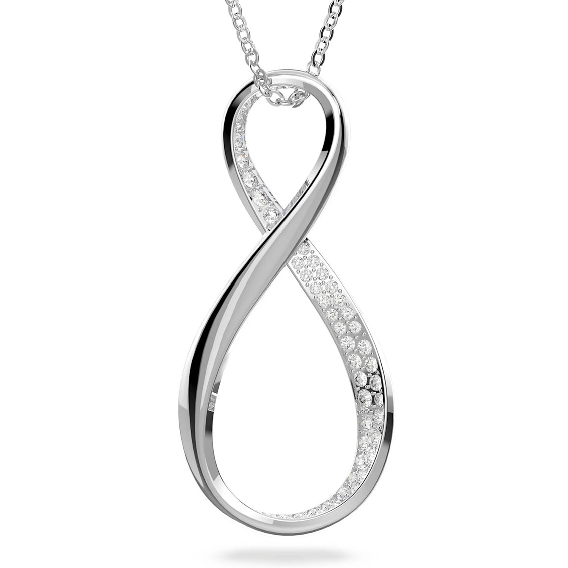 Swarovski 5636493 Ketting Exist Infinity zilverkleurig-wit 42-47 cm