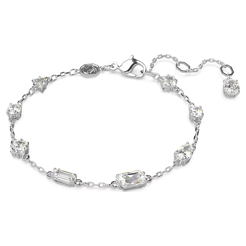 Swarovski 5661530 Armband Mesmera zilverkleurig-wit 15-19,5 cm