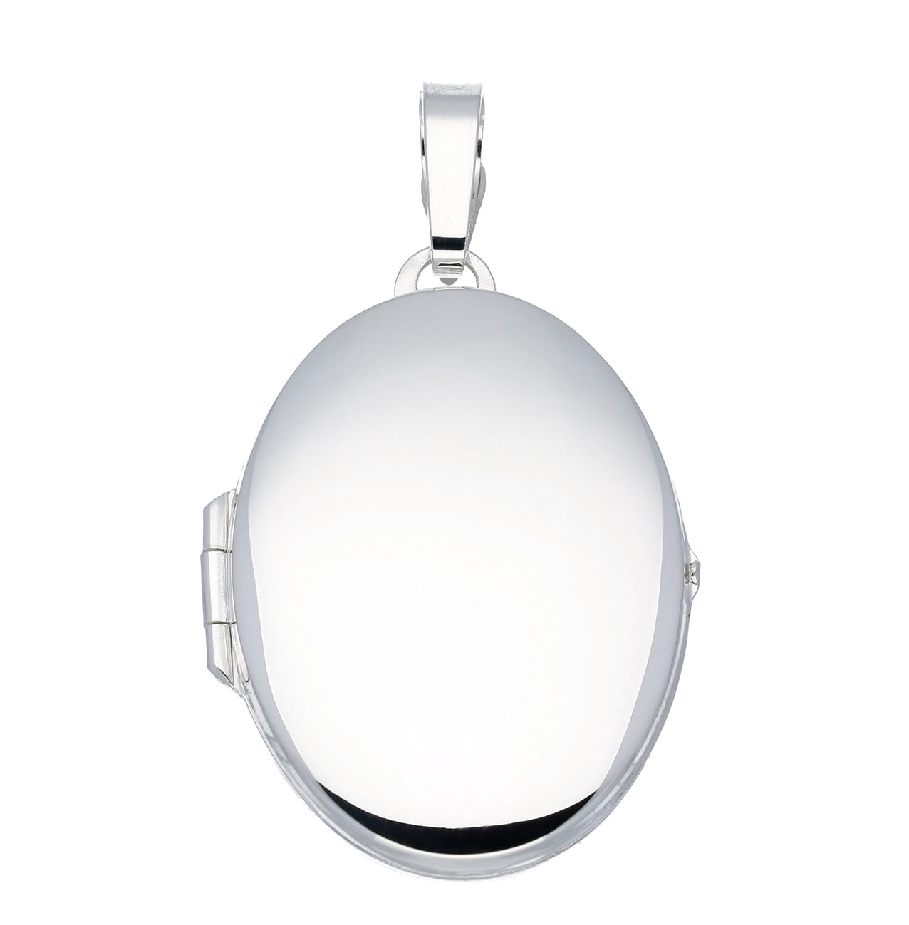 Glow 145.0010.00 Medaillon Ovaal glad zilver 24 x 34 mm