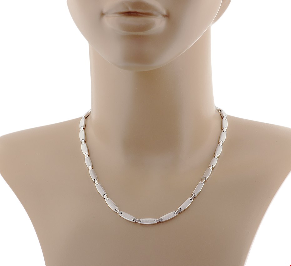 Huiscollectie 1328187 Zilveren Ketting Poli/mat 5,0 mm 45 cm