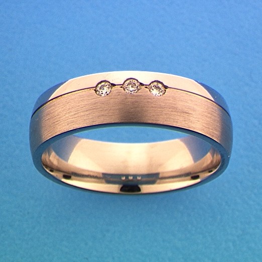 TFT Ring A206 - 6 Mm - Met Cz Zilver Gerhodineerd
