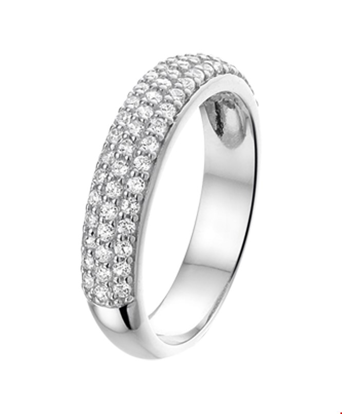 TFT Ring Zirkonia Zilver Gerhodineerd