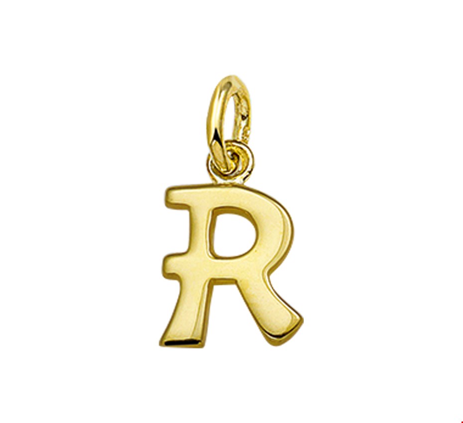 The Jewelry Collection Hanger Letter R - Goud