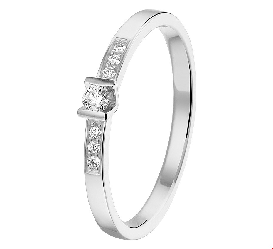 Ring Diamant 0.085ct H Si