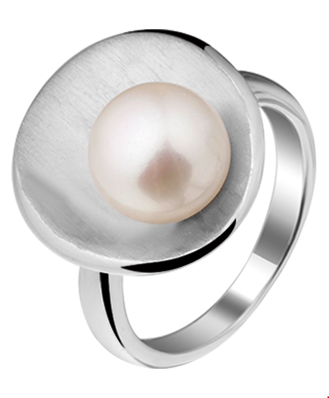 The Jewelry Collection Ring Parel - Zilver Gerhodineerd