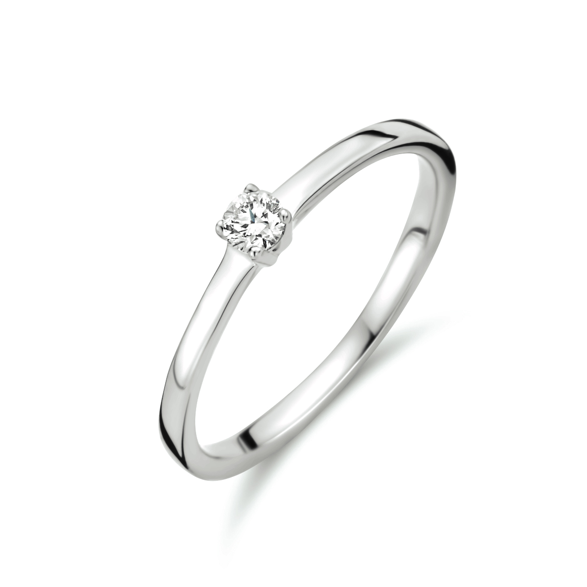 Ring Diamant 0.10ct H Si