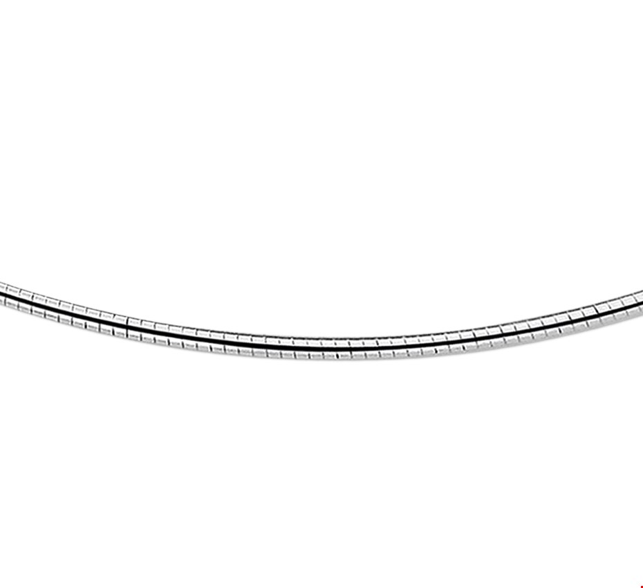 TFT Zilveren Ketting Omega Rond 2,0 mm x 45 cm