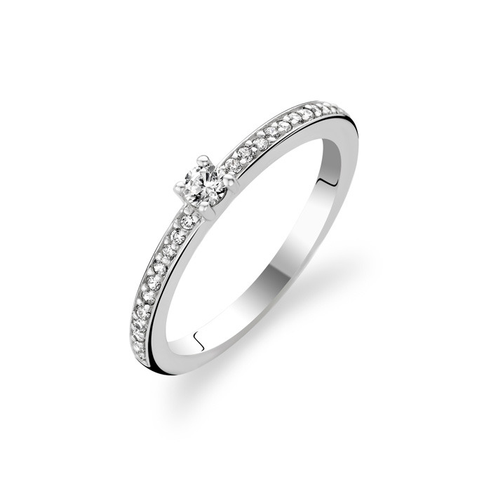 Ti Sento-Milano 1869ZI Ring zilver-zirconia