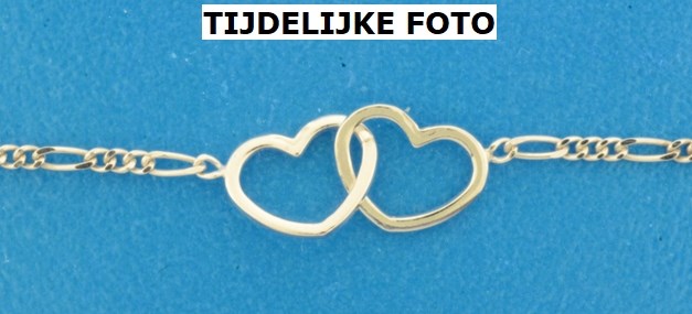 TFT Zilveren Ketting Hartjes 1,9 mm 40 + 5 cm