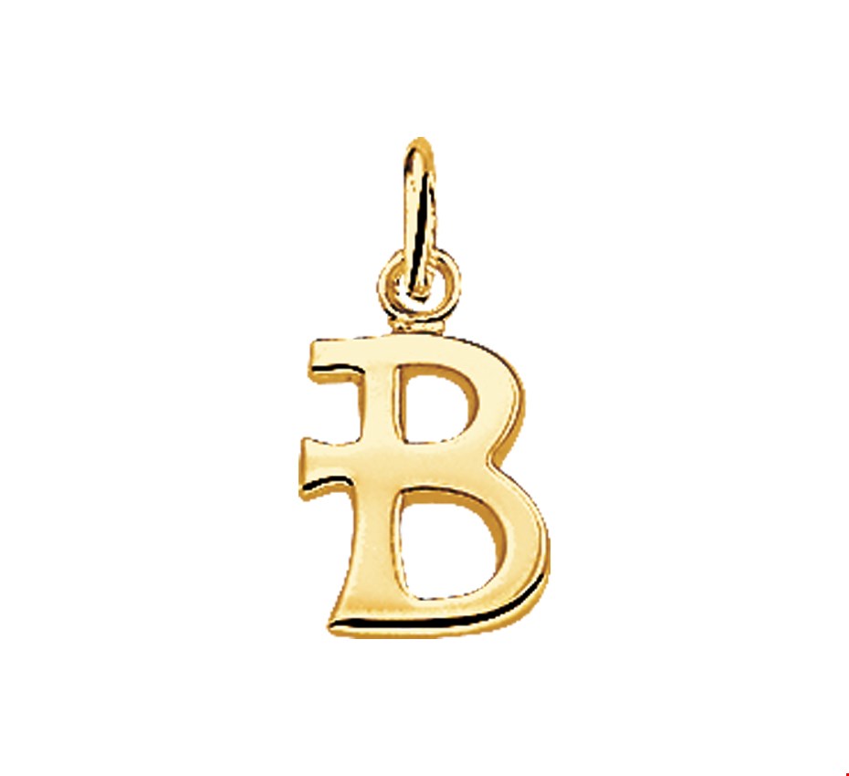 The Jewelry Collection Hanger Letter B - Goud