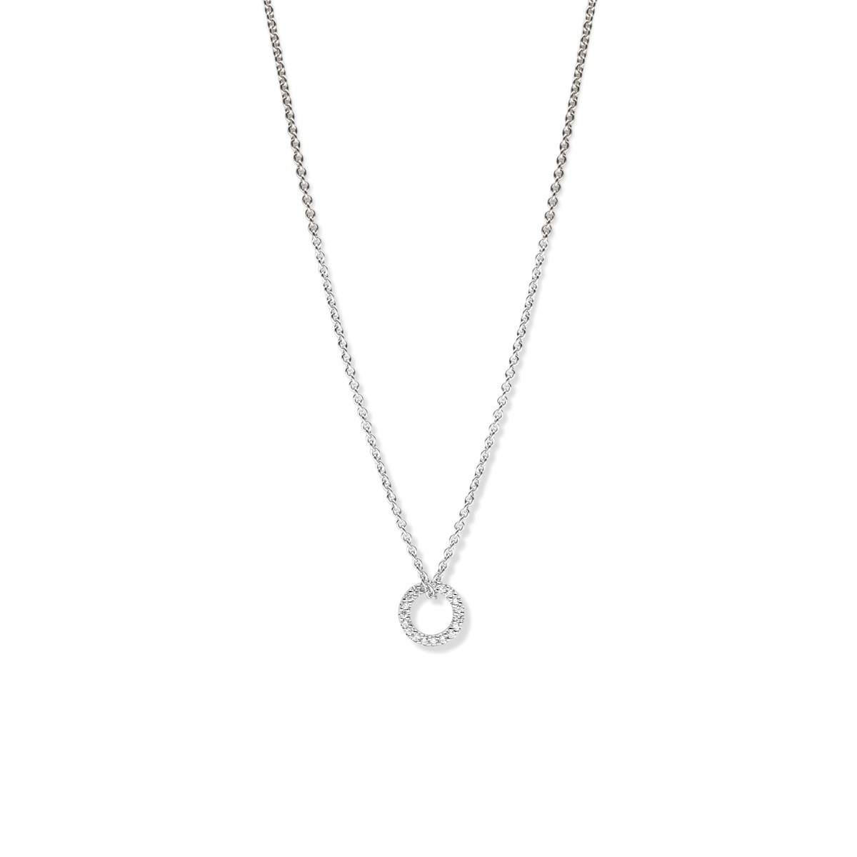 TFT Collier Witgoud Diamant 0.06ct H SI 42 cm