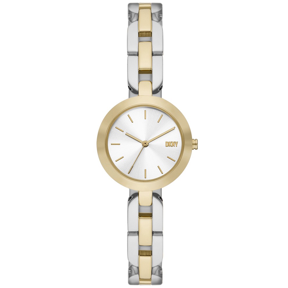 DKNY NY6627 Horloge City Link staal zilver-en goudkleurig-wit 26 mm