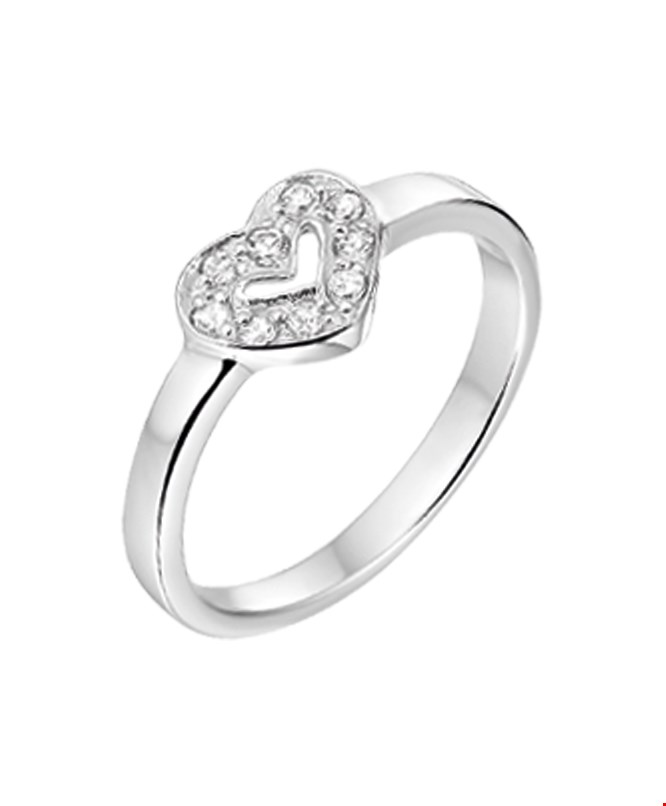 Yep! Ring Hart Zirkonia - Zilver