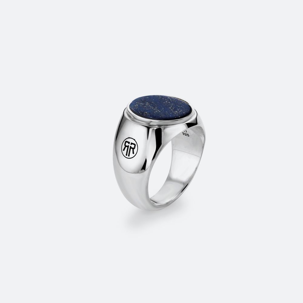 Rebel & Rose heren herenring 925 zilveren lapislazuli 63 Zilver 32017380