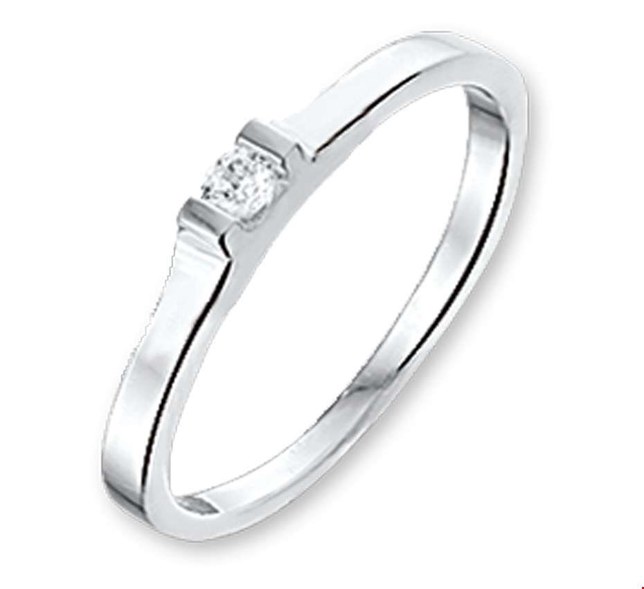 The Kids Jewelry Collection Ring Zirkonia - Zilver