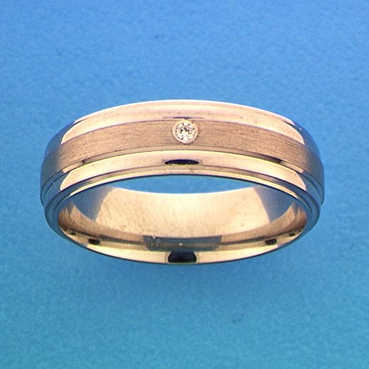 TFT Ring A204 - 6 Mm - Met Cz Zilver Gerhodineerd