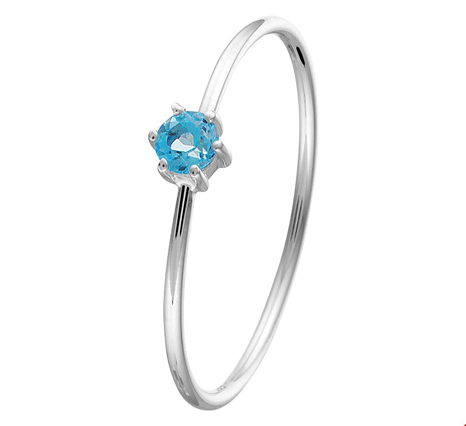 Ring Blauw Topaas 0.11ct