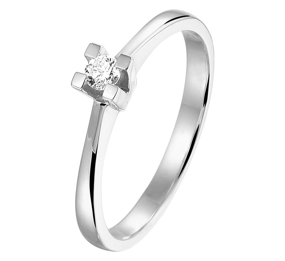 Ring Diamant 0.10ct H Si